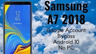 Samsung a7 2018 frp bypass android 10a7 frp bypass 2020a750f frp bypass samsung a750f frp unlock [upl. by Nuawad]