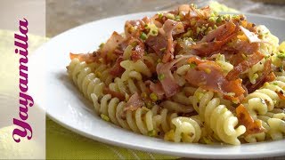 Pasta Mortadella e Pistacchi  Mortadella and Pistachios Pasta [upl. by Atillertse]