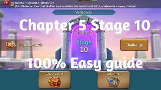 Lords mobile Vergeway Chapter 5 Stage 10 easiest guide [upl. by Ardnoed]