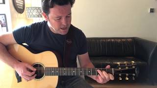 Wichita Lineman  Glen Campbell acoustic guitar cover How to play [upl. by Enitsugua]