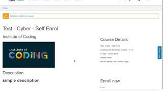 Creating a Self Enrol course page on NetAcad [upl. by Lairret]