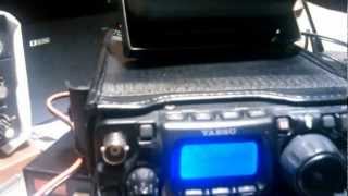 Yaesu FT817 vs Hallicrafters Cyclone III SR400a [upl. by Zullo35]