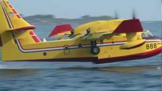 Löschflugzeuge CANADAIR CL 415 in Aktion in der Nähe von Dubrovnik  August 2012 [upl. by Sunev]