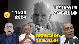 LUTO FAMOSOS HOMENAGEIAM MÁRIO JORGE LOBO ZAGALLO😭​ [upl. by Risay]