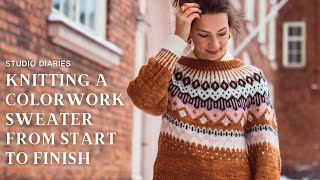 Knitting and Designing a Colorwork Sweater From Start to Finish [upl. by Ramed644]