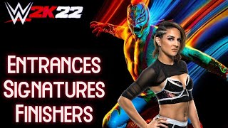 WWE 2K22 EntrancesSignaturesFinishers Dakota Kai [upl. by Schroth]