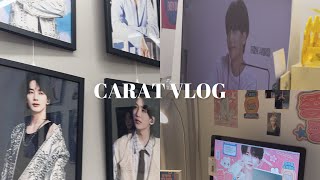 CARAT VLOG  ⛧ﾟ₊✯͡ 군대 간 천사 생일 축하하기 ∗̥✩⁺˚ • 정한 생카 [upl. by Meekyh487]