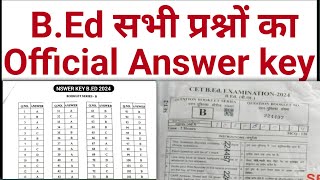 bihar bed entrance exam 2024 answer keybed entrance exam answer keybed exam answer keybed 2024 a [upl. by Ylagam]