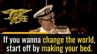 Speech To Change Your Life Today Admiral McRaven quotMake Your Bedquot Motivational Words Of Wisdom [upl. by Eppillihp]