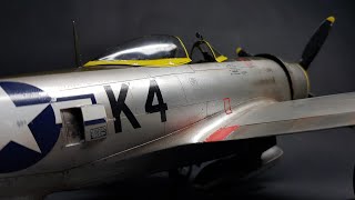 Republic P47 Thunderbolt Eduard 132 plastic model time lapse build [upl. by Nyhagen349]