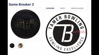 Ebonite GameBreaker 3 4 testers2 patterns by TamerBowlingcom [upl. by Bond98]