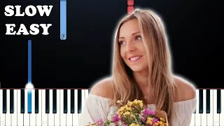 Samantha Ebert  Flowers EASY Piano Tutorial [upl. by Saraann628]