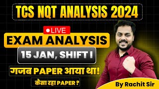 LIVE TCS NQT 2024 Exam Analysis  Rachit Rastogi [upl. by Koren]