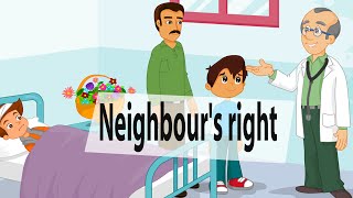 Neighbours right  Islamic cartoon for kids [upl. by Nnayd]