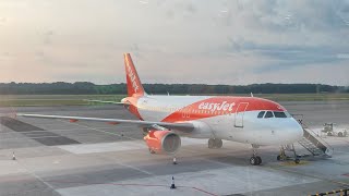 Decollo e atterraggio da Milano MXP e Minorca con A320214 EASYJET [upl. by Jadda]