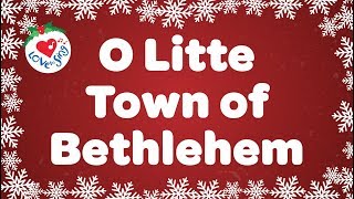 O Little Town of Bethlehem with Lyrics  Christmas Carol amp Song [upl. by Ecnerrot]