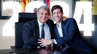 SERGI ROBERTO renews his contract 2️⃣0️⃣2️⃣4️⃣ 🔵🔴 [upl. by Ellehsyt431]