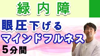 眼圧下げる最強方法マインドフルネスの５分間バージョンです [upl. by Cindi]