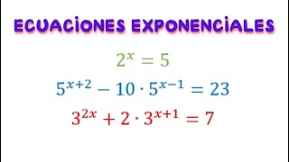 Ecuaciones Exponenciales [upl. by Arvie]