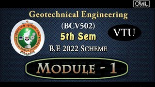 Module1 I Geotechnical Engineering I Syllabus [upl. by Litta]