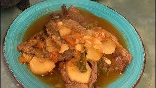 Bistec ala mexicana con papas receta facil [upl. by Polad]