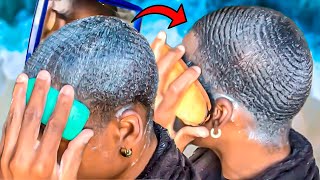 360 Waves Wash And Style With Sunlight Bar amp Shampoo Definition Method🧼✨ [upl. by Aihtniroc]