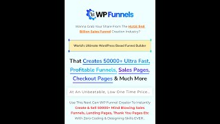 WP Funnels Demo Unlimited sales funnel for Marketers [upl. by Tocs]