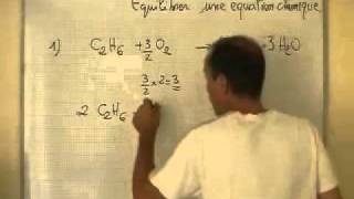 cours seconde ch16 la transformation chimique équilibrer une réaction chimique [upl. by Anh]