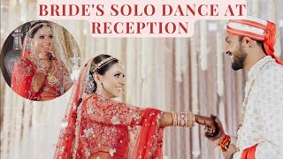 Most Beautiful Bride Entry  Matthe Te Chamkan  Brides Solo Reception Dance  Viral Entry Dance [upl. by Vona84]