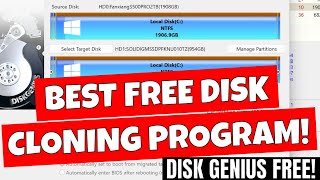 Easy FREE Disk Clone Cloning amp Drive Migration With Disk Genius Free Macrium Reflect Alternative [upl. by Mojgan]