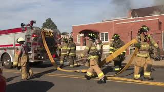 Fire destroys historic Williamson Hall on ATU campus [upl. by Norbie]