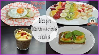 Ideas para Desayunos o meriendas saludables comer sano es fácil [upl. by Drarehs]