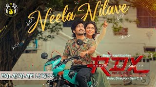 Neela Nilave Malayalam Lyrics  RDX Movie  Shane Nigam Mahima Nambiar  Tunes Fiesta mbtunes [upl. by Donnelly]