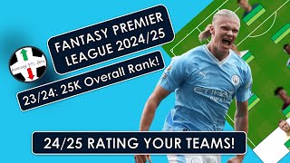 FPL 2425  I Rate Three Different Teams  Draft Team Discussion [upl. by Norvell]