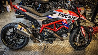 ducati hypermotard 821 service [upl. by Ellenaej559]