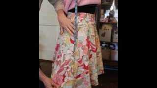 Skirt Alteration  How to Take in the Sides [upl. by Haramat]