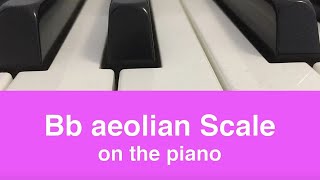 Bb Aeolian Scale  Piano And Music Theory Tutorial✨ [upl. by Atiekal]