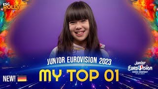 Junior Eurovision 2023  My Top 1  NEW 🇩🇪 [upl. by Amathist319]