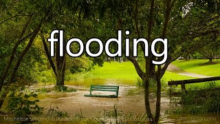 Flooding  Kedron Brook Mitchelton Football Club Feb 2024 [upl. by Chilt]