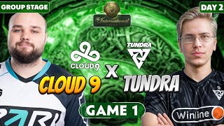 تاندرا  کلود9 گیم اول 🔥 Ti 13 Group Stage Tundra Esports vs Cloud9  Game 1 [upl. by Innig285]