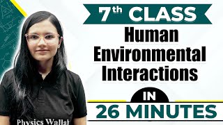 Human Environment Interactions  Cheat Sheet Series For Class 7th [upl. by Shreve]