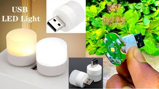 USB LED Lights Ideas How To Make HackerJP diy ledbulb project battery motor [upl. by Robenia799]