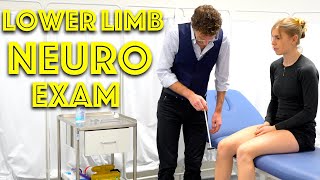 Lower Limb Neurological Examination  Clinical Skills  Dr Gill [upl. by Artimid]