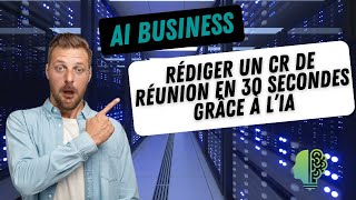 Comment Créer des ComptesRendus de Réunion Efficaces avec lIA  Tutoriel Brieflyai et ChatGPT [upl. by Anillehs]