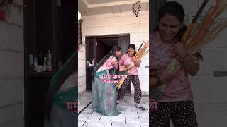 Ghamu v pari me ladaai😲🫢Parichoudhary  How to make doll table and chairs shorts [upl. by Herzen461]