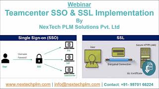 Teamcenter SSO amp SSL Implementation Webinar By NexTech [upl. by Madriene341]