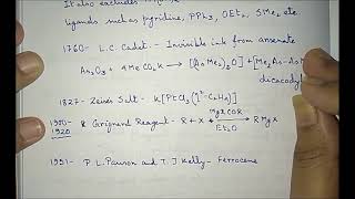 Organometallic Chemistry  Part 1 Introduction amp Concept of Hapticity [upl. by Corkhill]