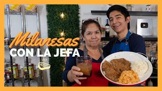 Milanesa de RES EMPANIZADA con LA JEFA [upl. by Earahc624]