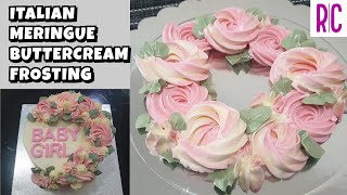 ITALIAN MERINGUE BUTTERCREAM IMBC  Stable Buttercream Frosting  Recel Creates [upl. by Ihsir]