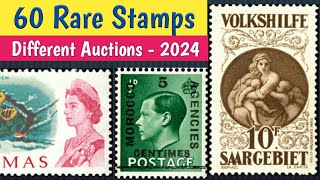 Rare Valuable Stamps Seen At Auctions 2024  World Old Postage Stamps Review amp Value [upl. by Curson]